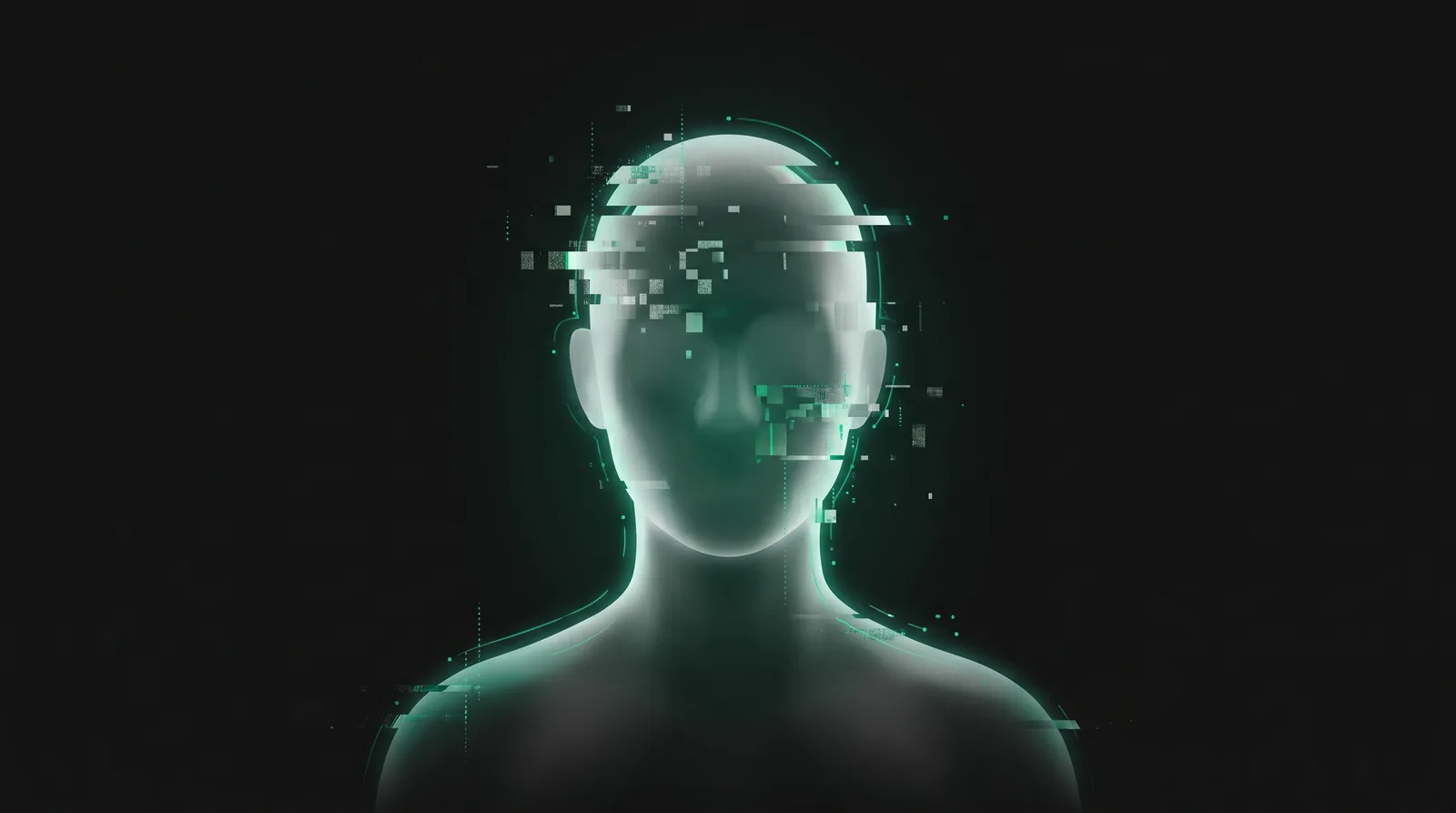 Abstract visual representing common AI image generation failures