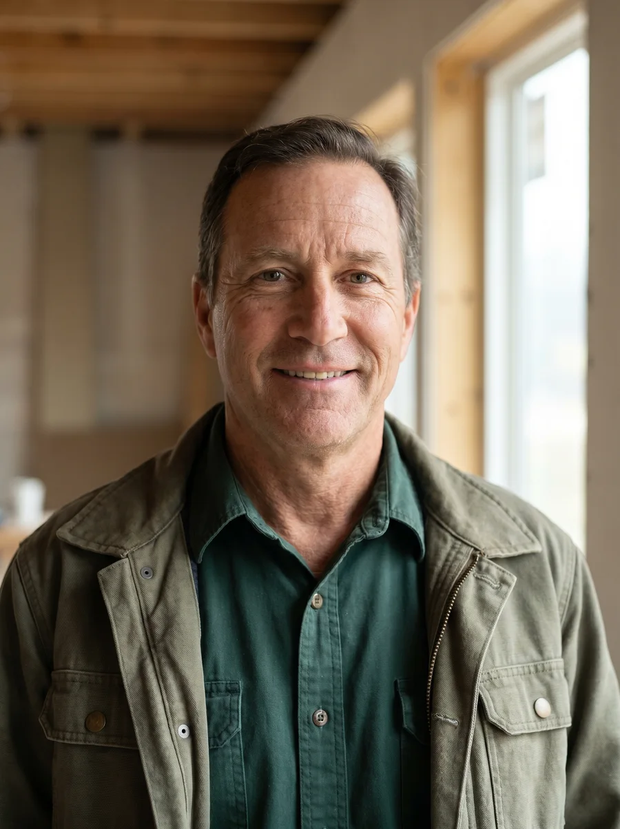 Trades & contractors professional headshot example